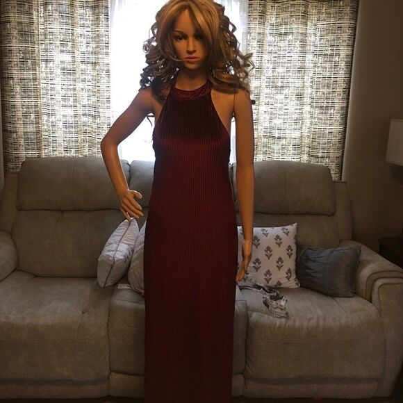 Forever 21 formal dress large maroon - Picture 5 of 11